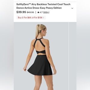 HALARA Black Backless Dress